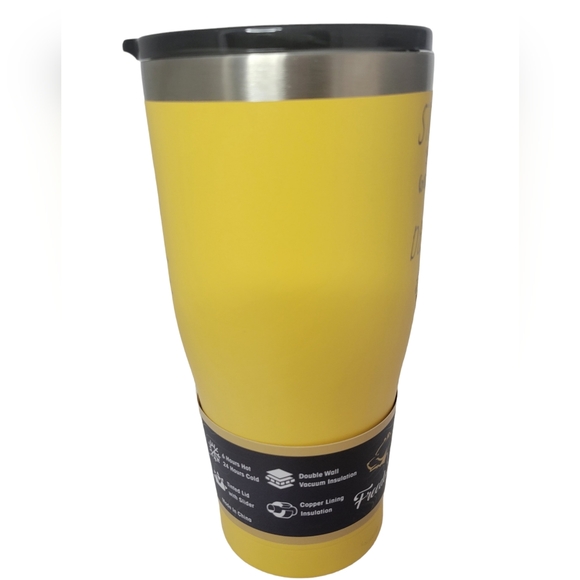 New Yukon Outfitters Insulated 20 Oz Tumbler Cup Stressed Backwards Is Desserts - Picture 6 of 8